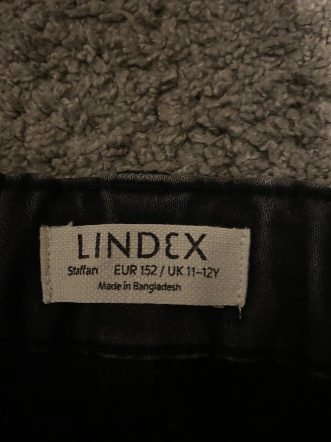 Svarta jeansbyxor från Lindex, strl 152 - 3