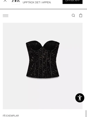 Svart spetskorsett från Zara - Helt ny!❤️