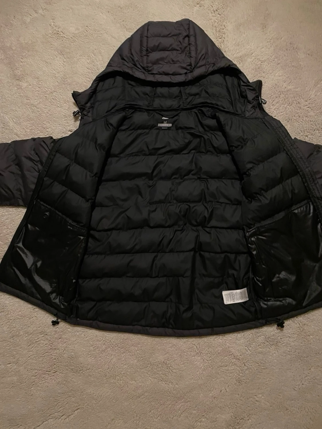 Svart pufferjacka från Adidas, M - 4