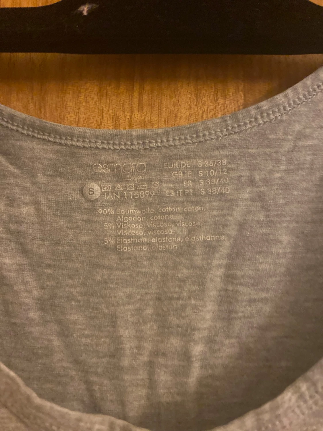 Grå linnetopp från Esmara, storlek S - 2