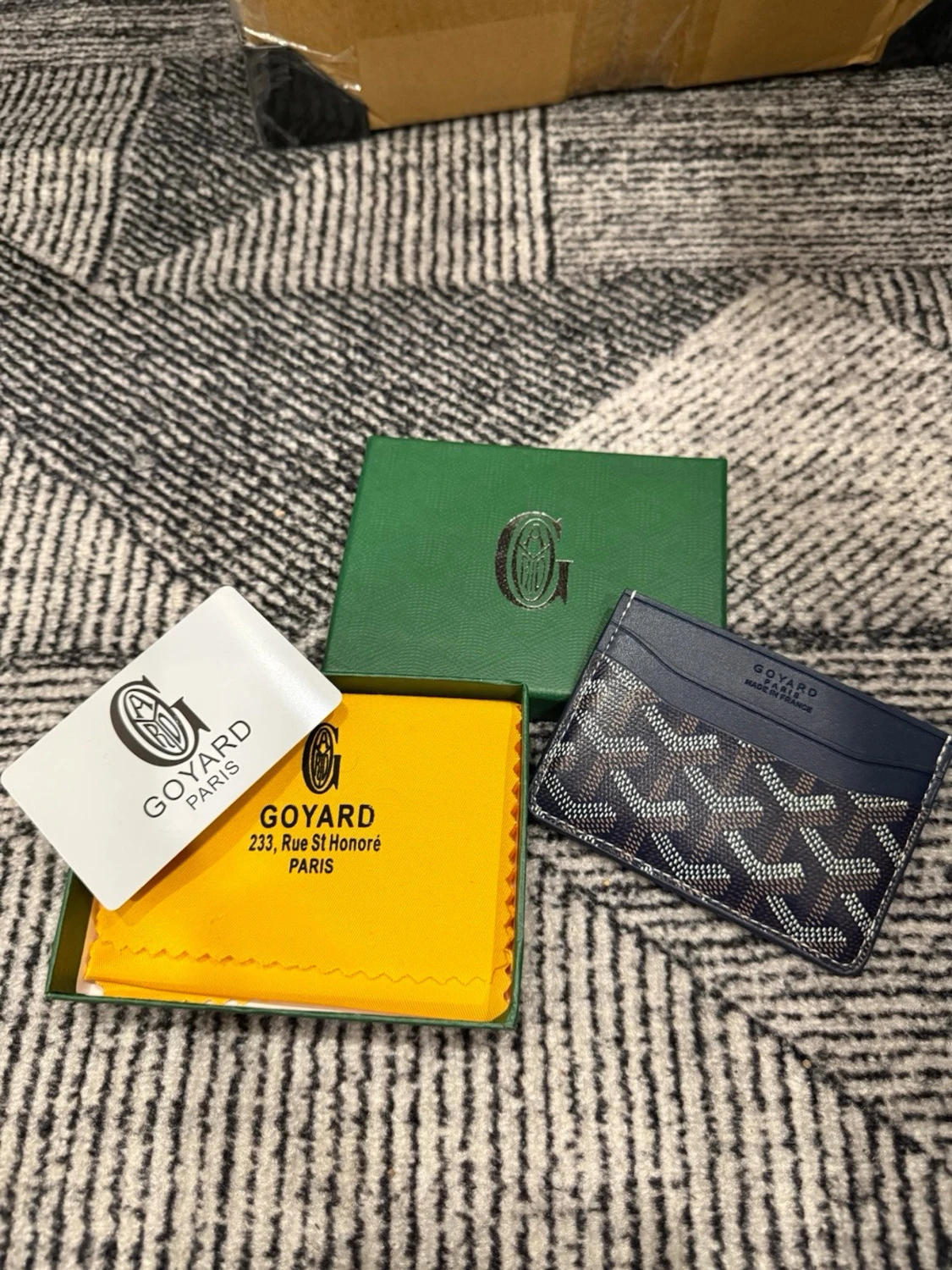 Blå korthållare  - 1