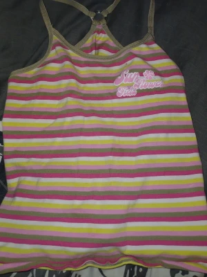 Crop-top - Randigt linne