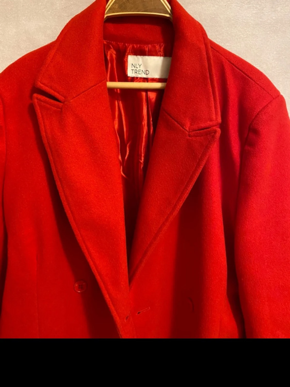 Röd lång kappa från NLY Trend - 2
