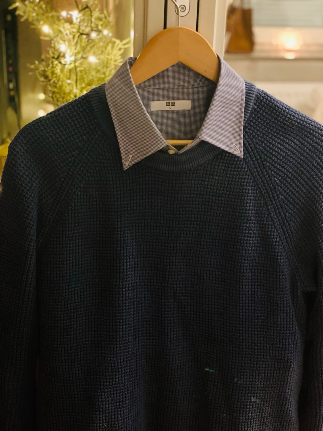 Mörkblå stickad tröja från GAP - 1