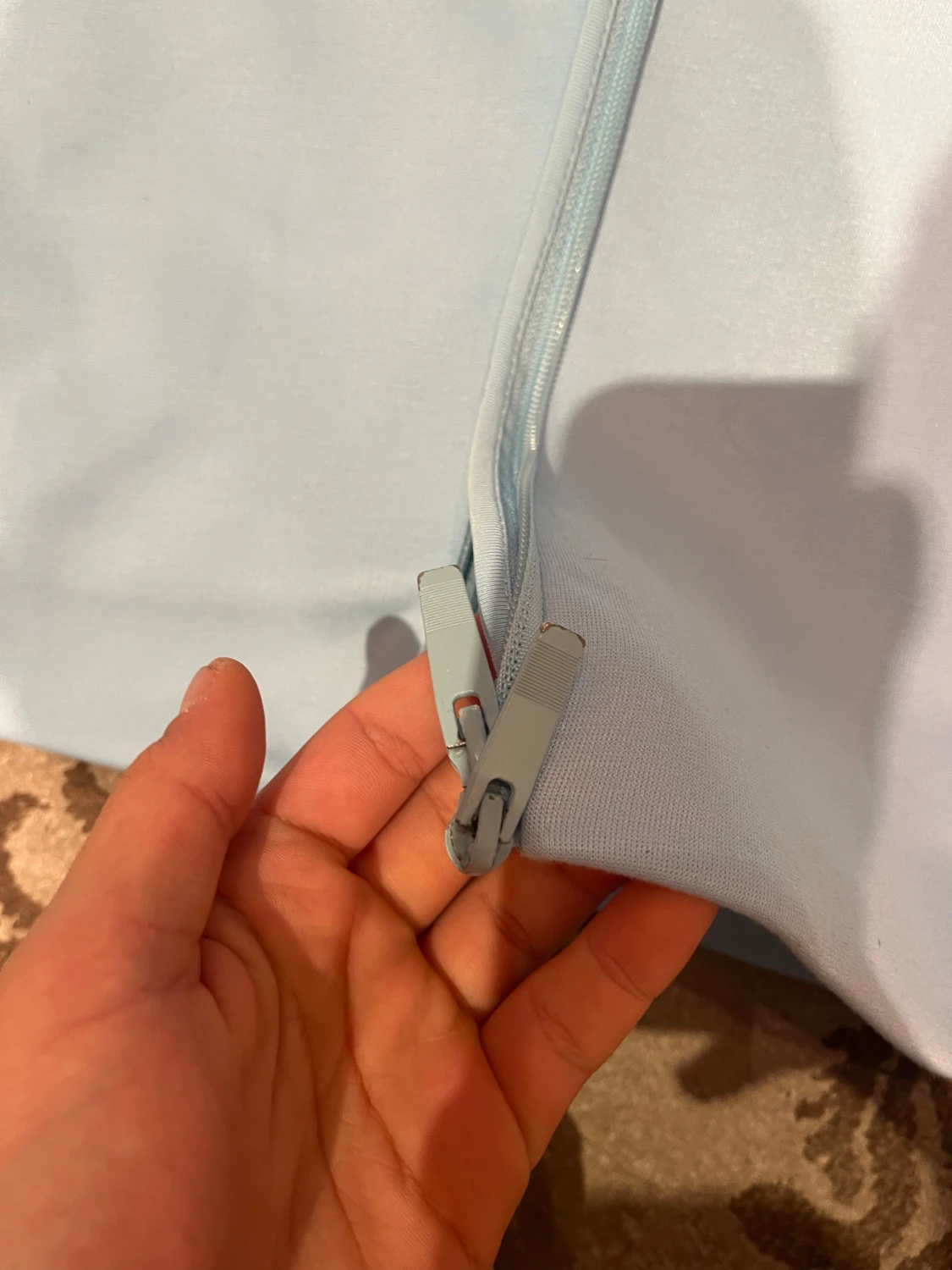 Ljusblå Nike NOCTA hoodiejacka - 4