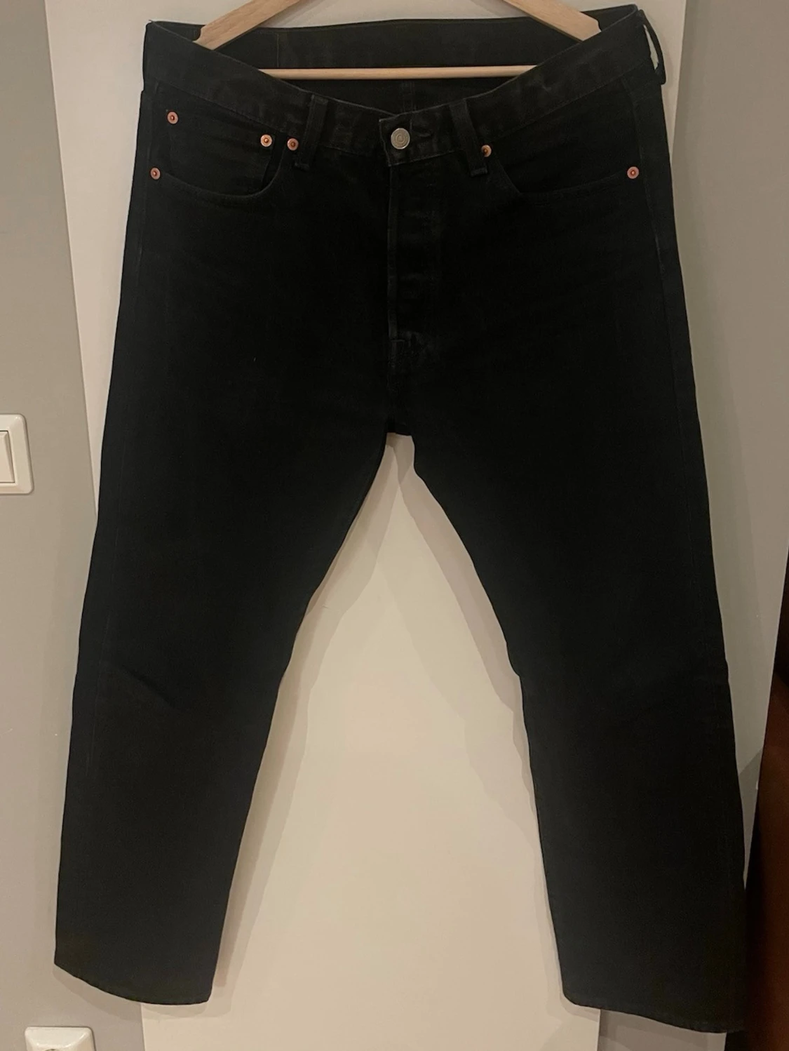 Svarta Levi's 501 jeans straight fit