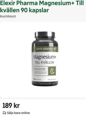 Magnesium för bättre sömn - Från apoteket. Dem är för att man ska sova bättre. Burken är öppnad!