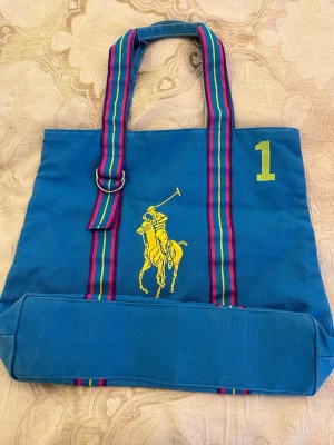 Blå tygväska från Polo Ralph Lauren - Tygpåse från Ralph Lauren