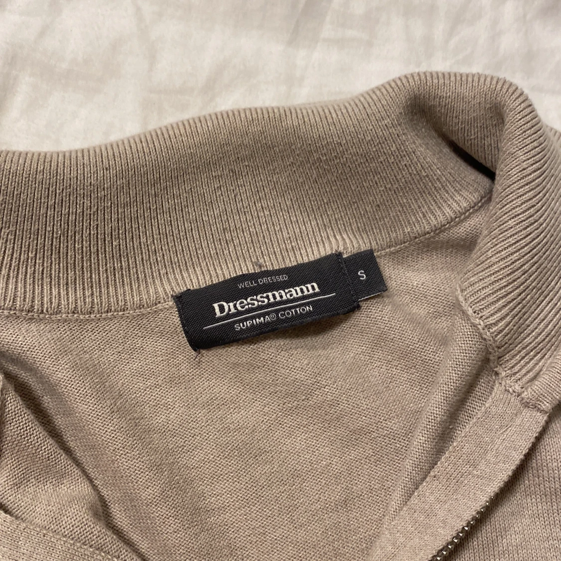 Beige Quarter zip dressman - 2