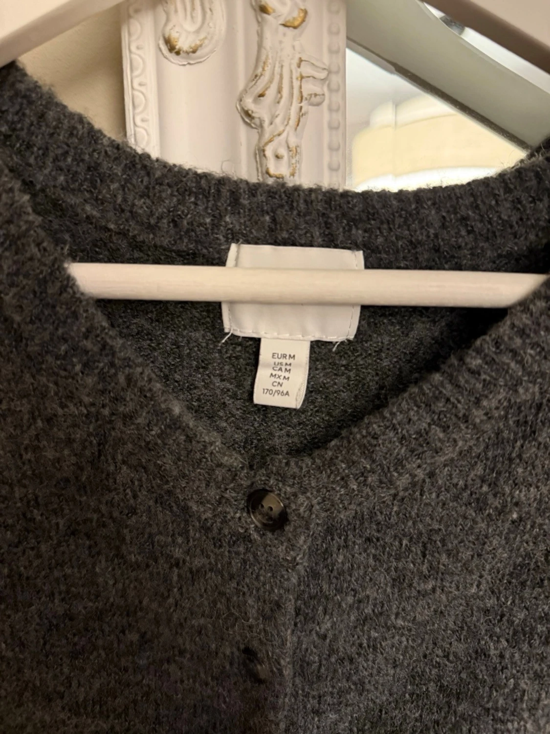 Mörkgrå kortärmad kofta - 1