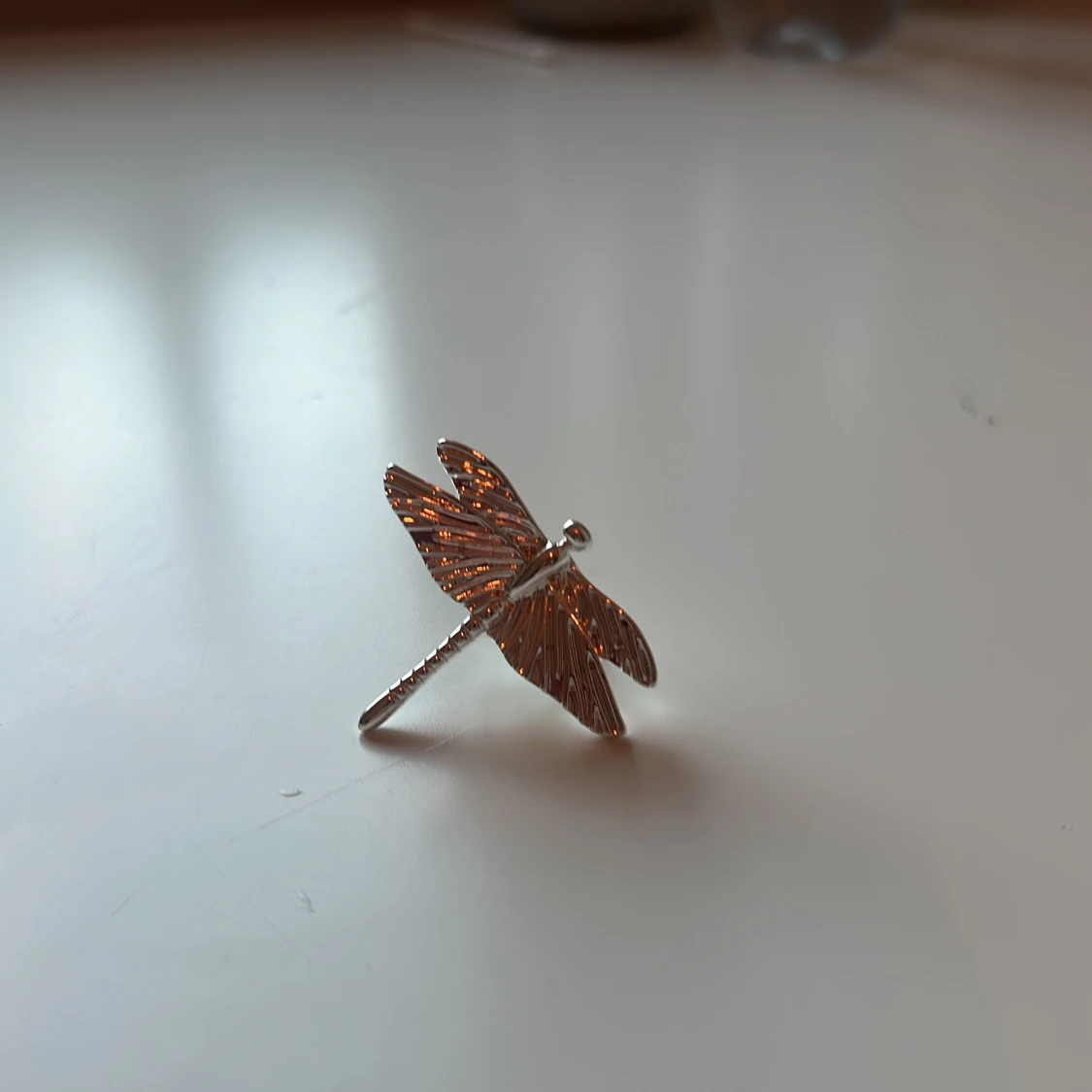 Stor silverring med trollslända - 2