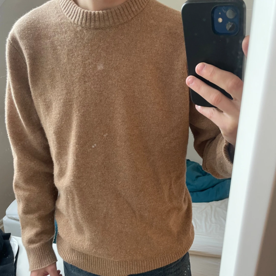 Beige kashmirtröja Massimo Dutti