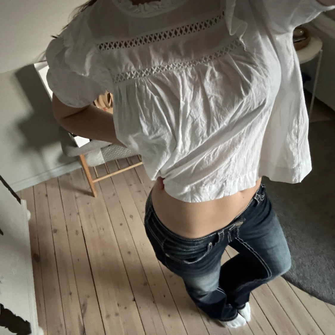 Vit blus från Gina tricot  - 2