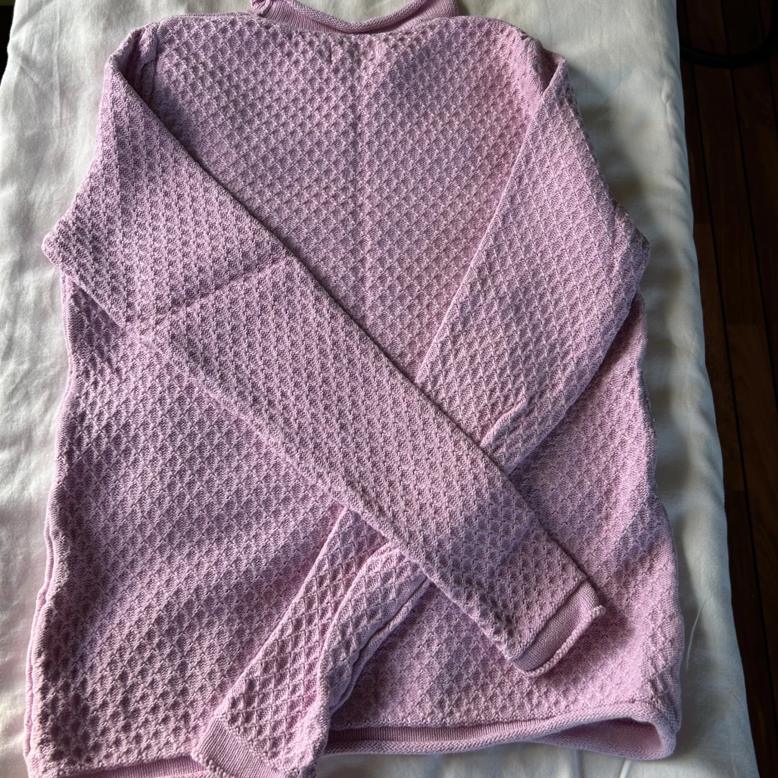 Ljusrosa/lila stickad tröja från Newhouse - 1