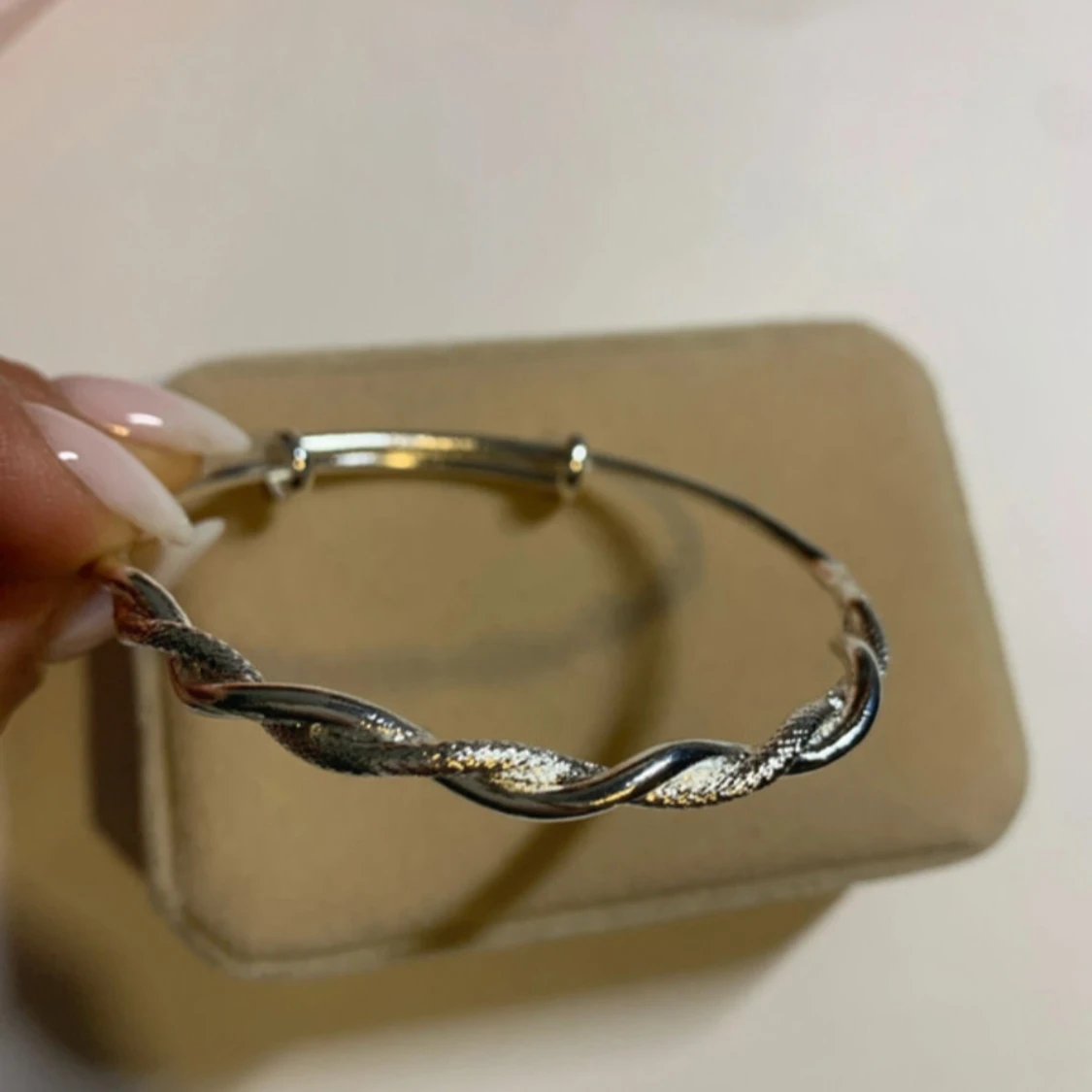 Tvinnat armband i äkta silver 925 - 1