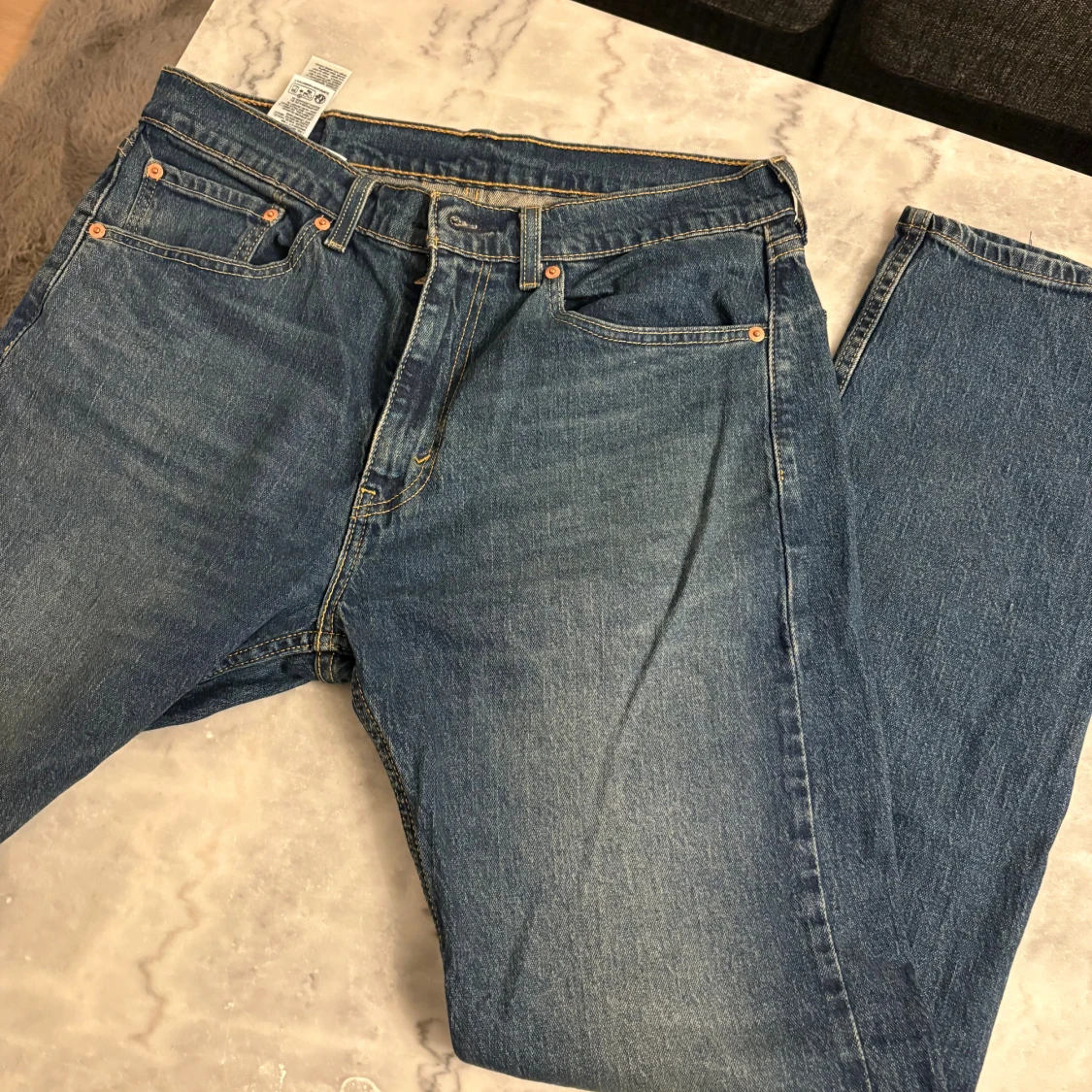 Levi's 501 blå jeans straight fit - 1