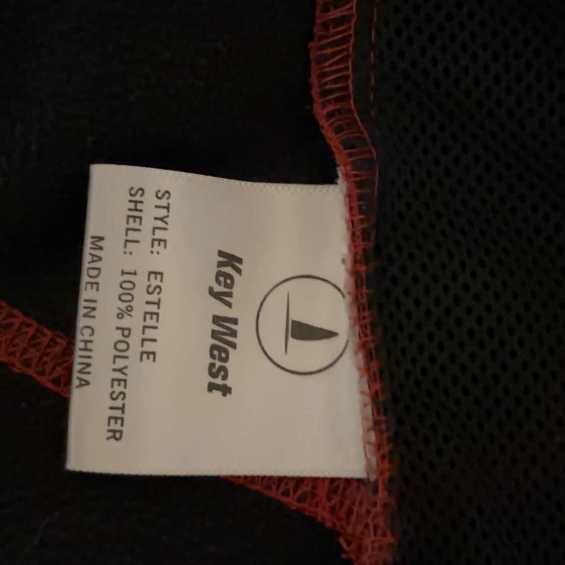 Röd vindjacka från Key West, M - 3