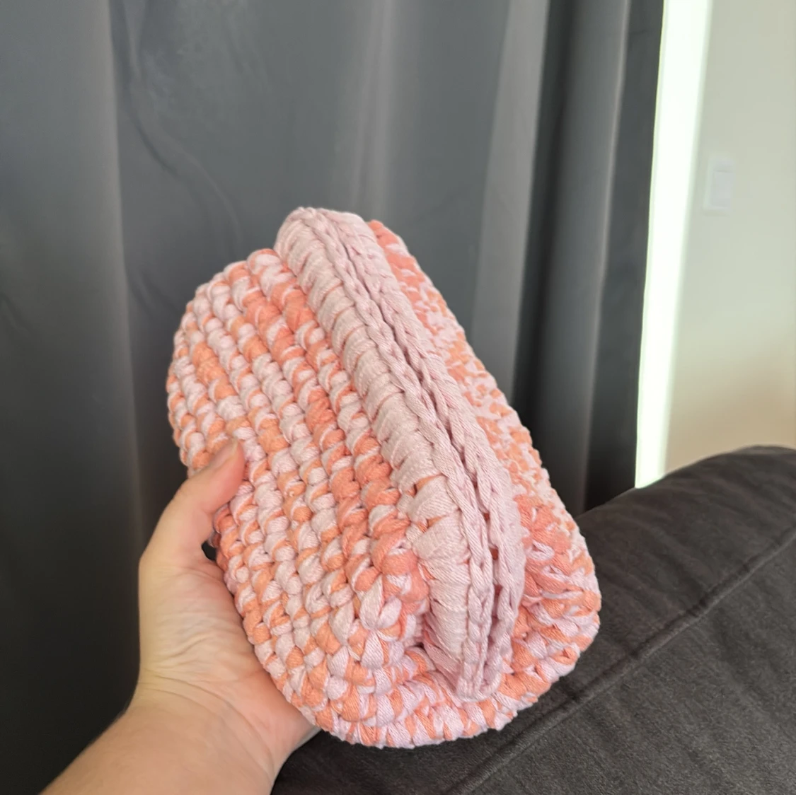 Rosa/orange necessär  - 3