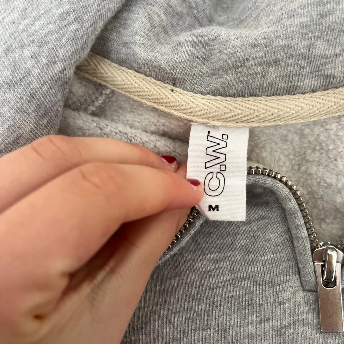 Grå tröja med dragkedja från C.W. - 1