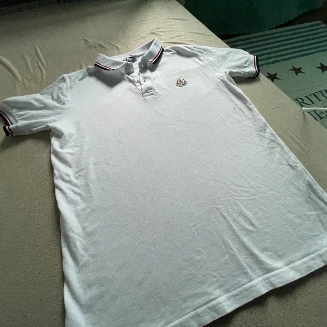 Vit pikétröja från Moncler S - 3