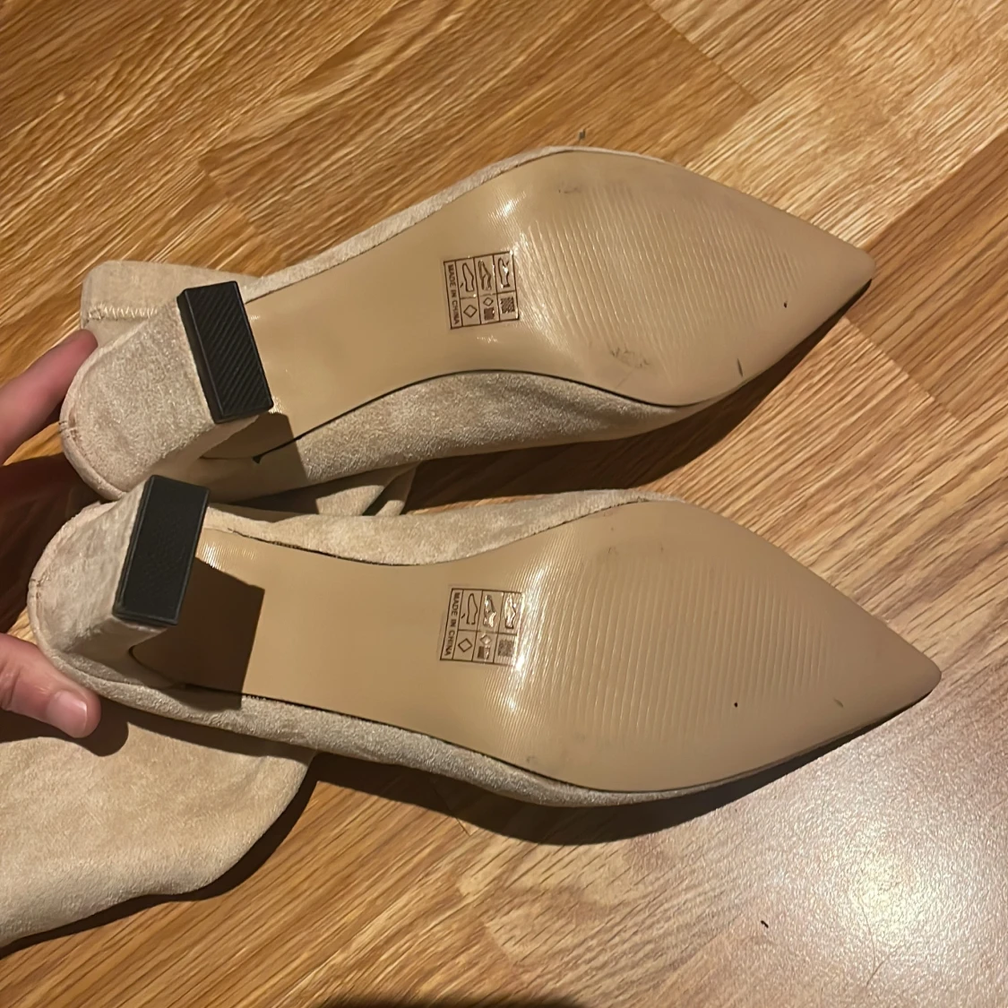 Beiga mocka stövletter med klack - 4