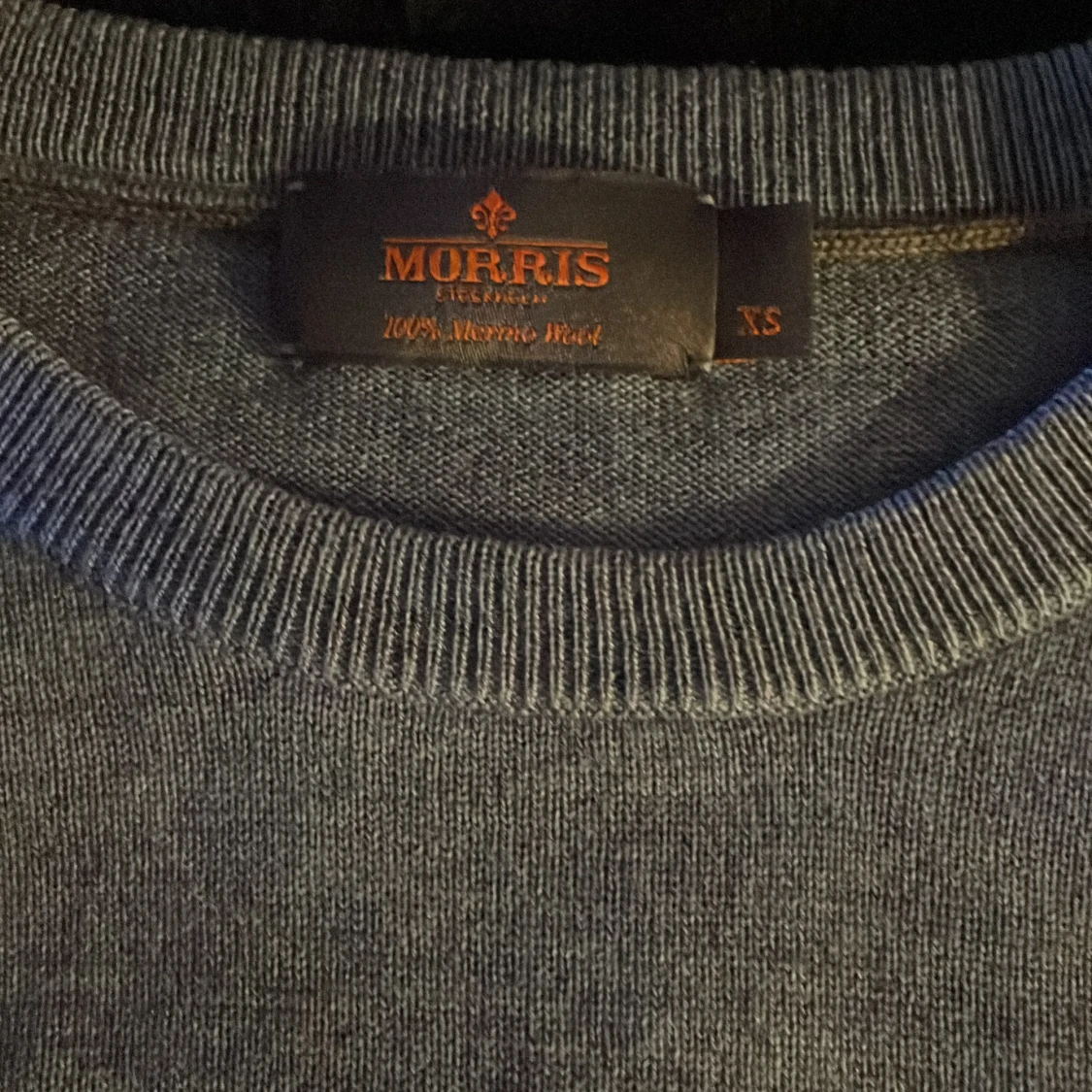 Grå merinoulltröja från Morris XS - 3