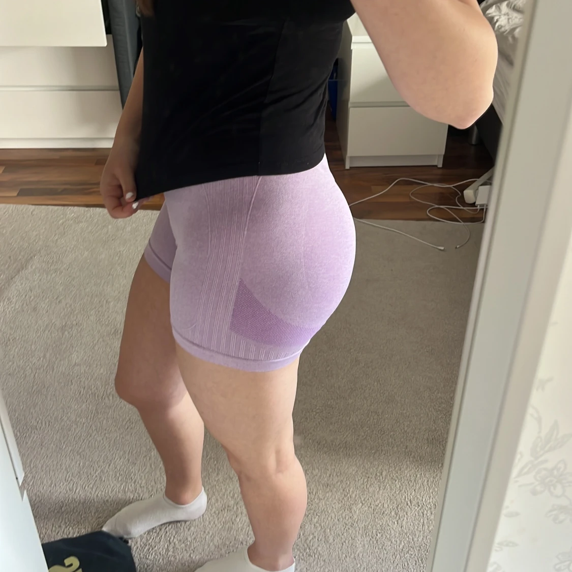Ljuslila seamless shorts