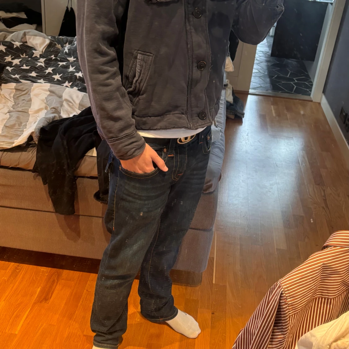 Mörkblå jacka från Abercrombie - 2