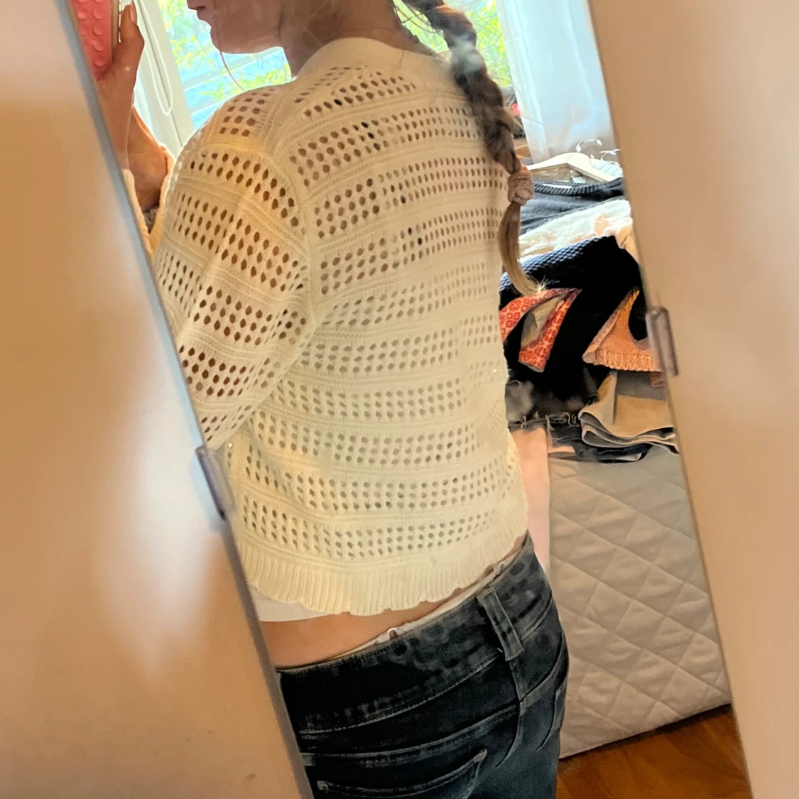 Vit croppad bolerotopp från ONLY - 1