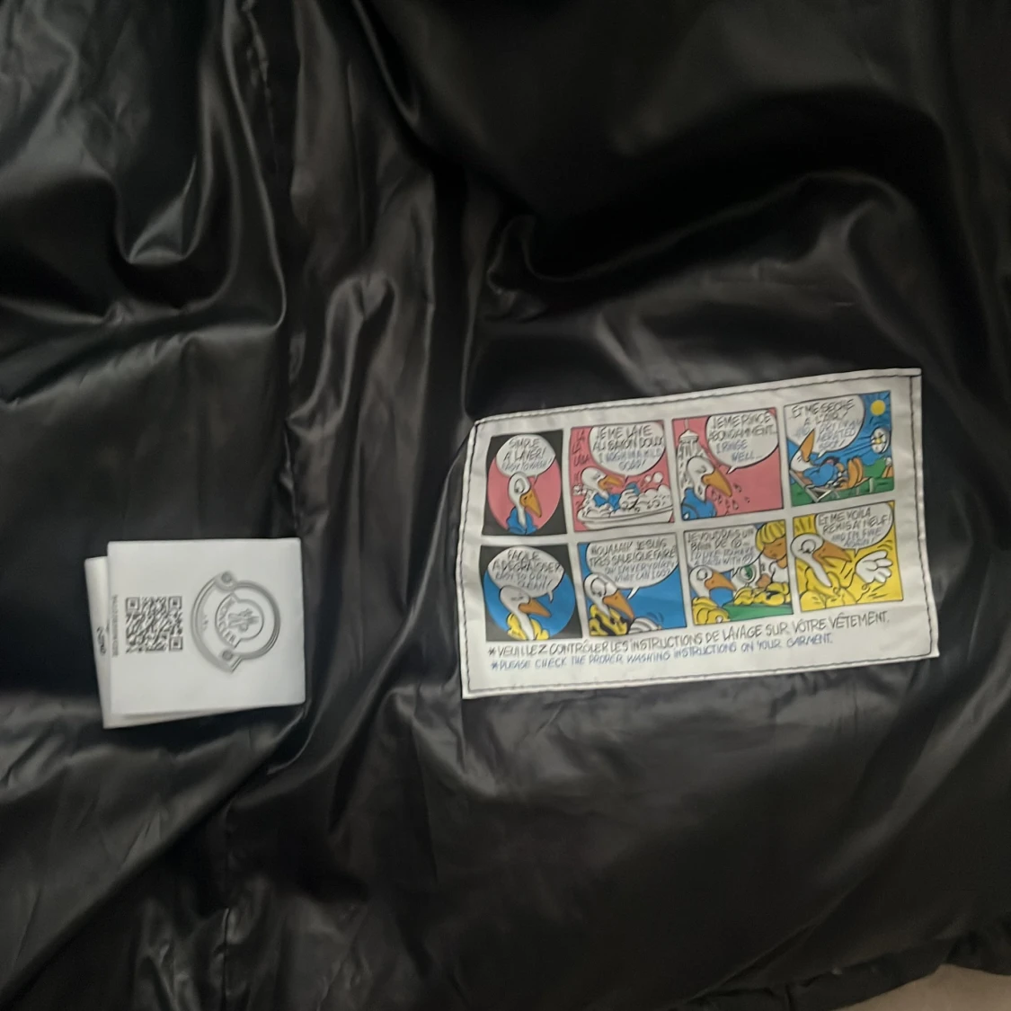 Svart Moncler pufferjacka - 1