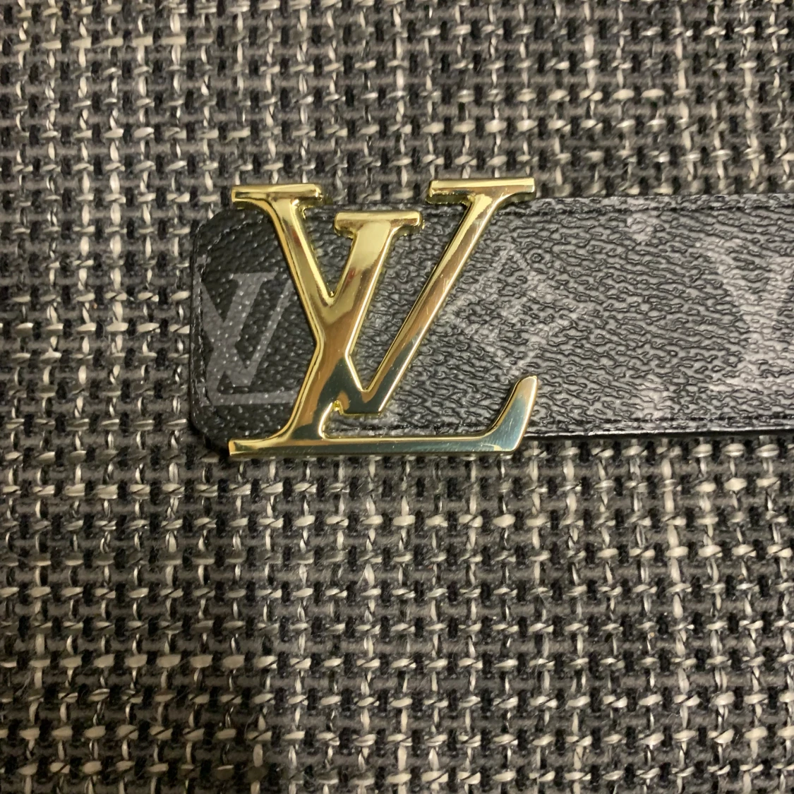 Louis Vuitton svart monogram skärp