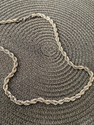 Cordellhalsband  - 7 mm 60 cm rostfritt stål 