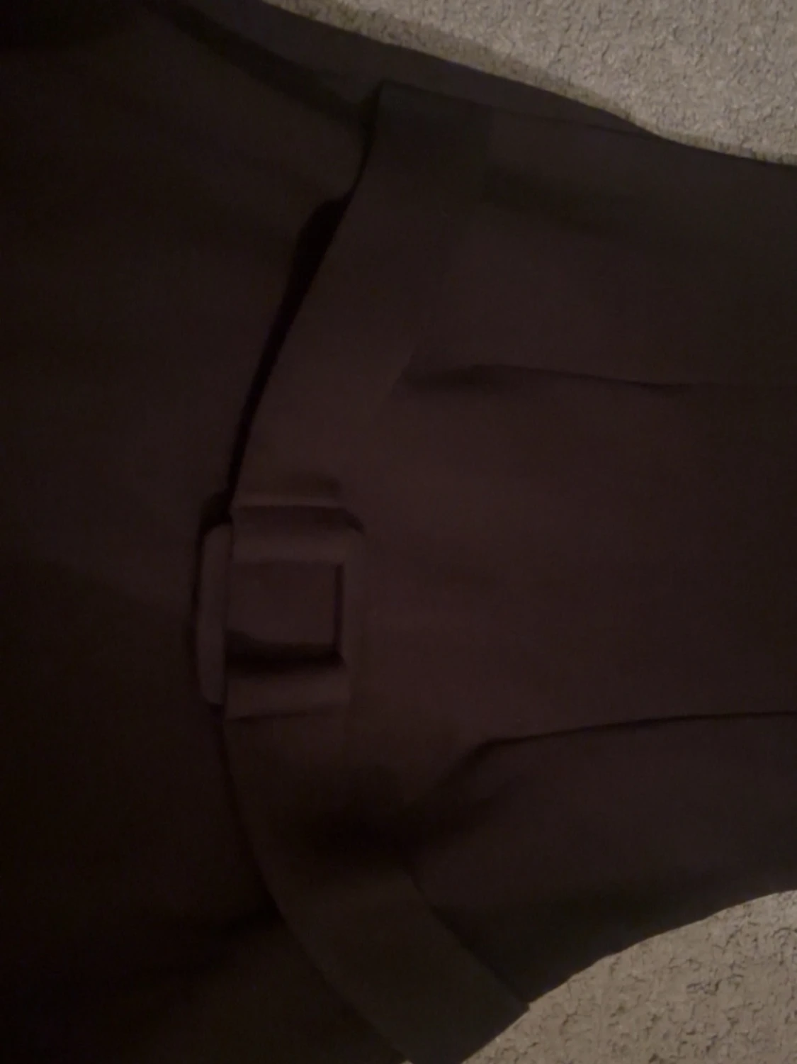 Brun kortklänning med bälte - 1