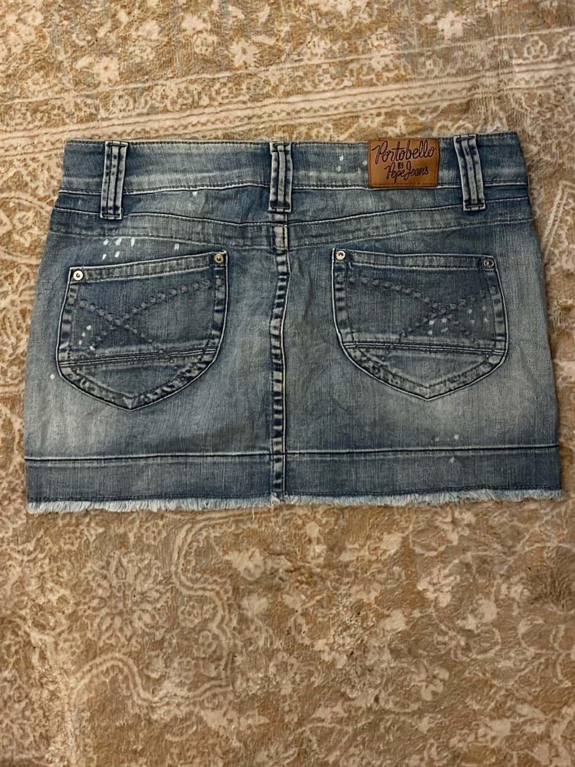 Vintage lågmidjad minikjol - 1