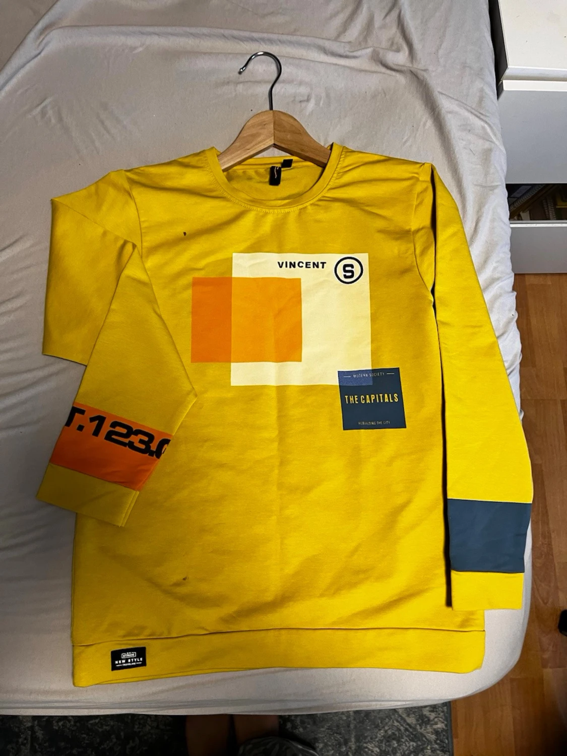 Gul långärmad tröja Vincent S