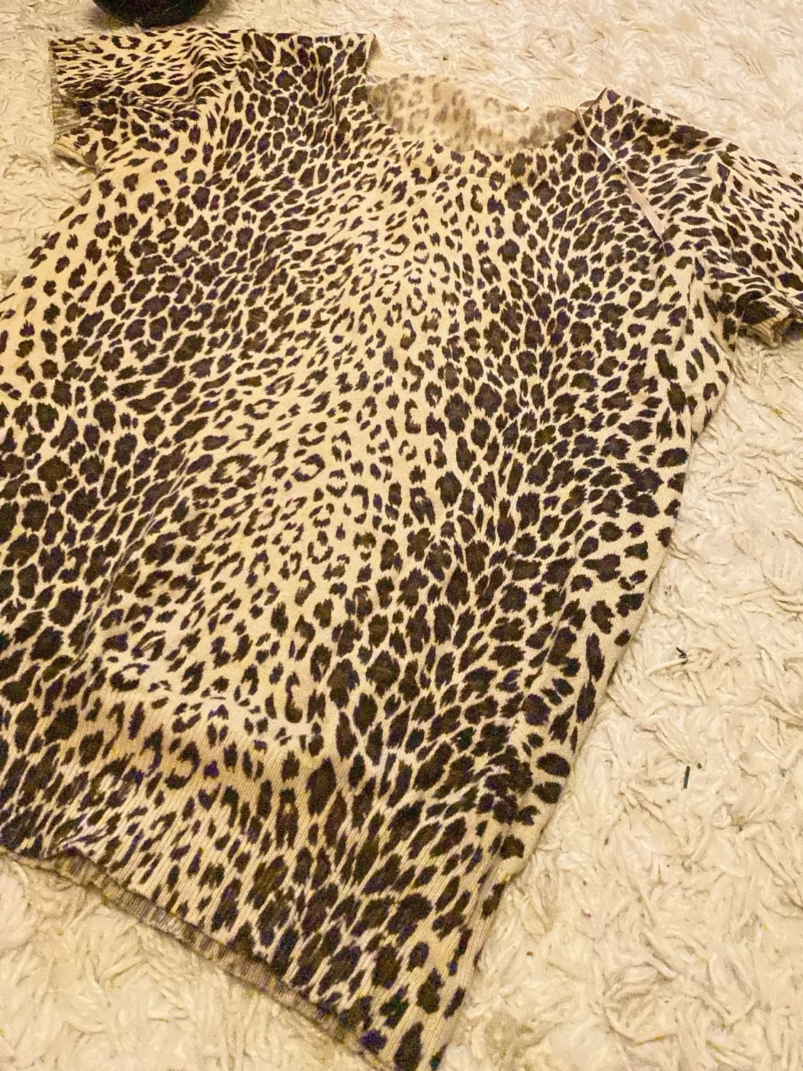 Leopardmönstrad stickad topp - 2