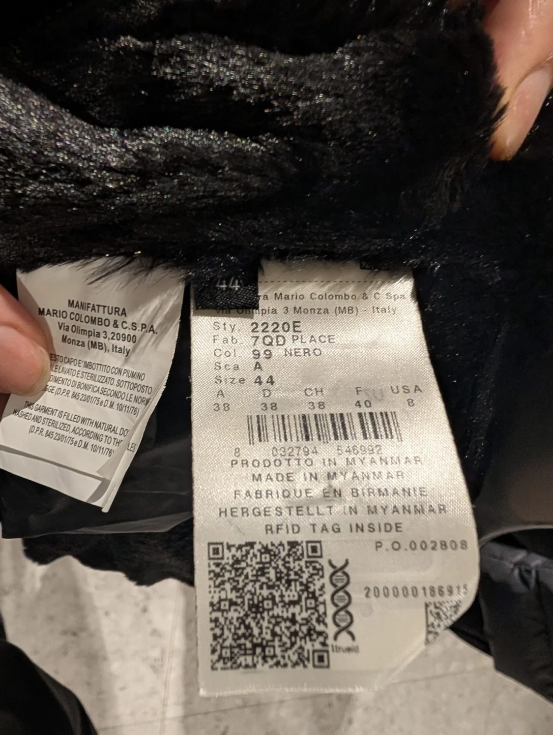 Svart pufferjacka från Colmar - 2