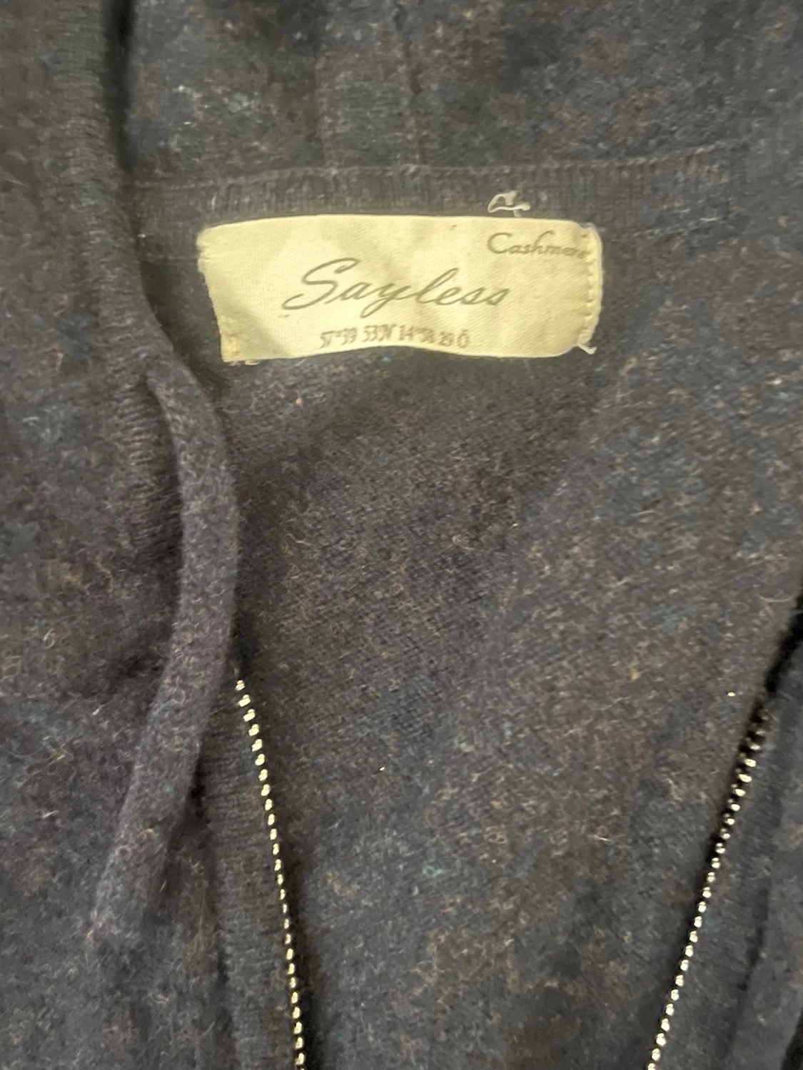 Mörkblå Sayless zip up hoodie 🙌🤩 - 1