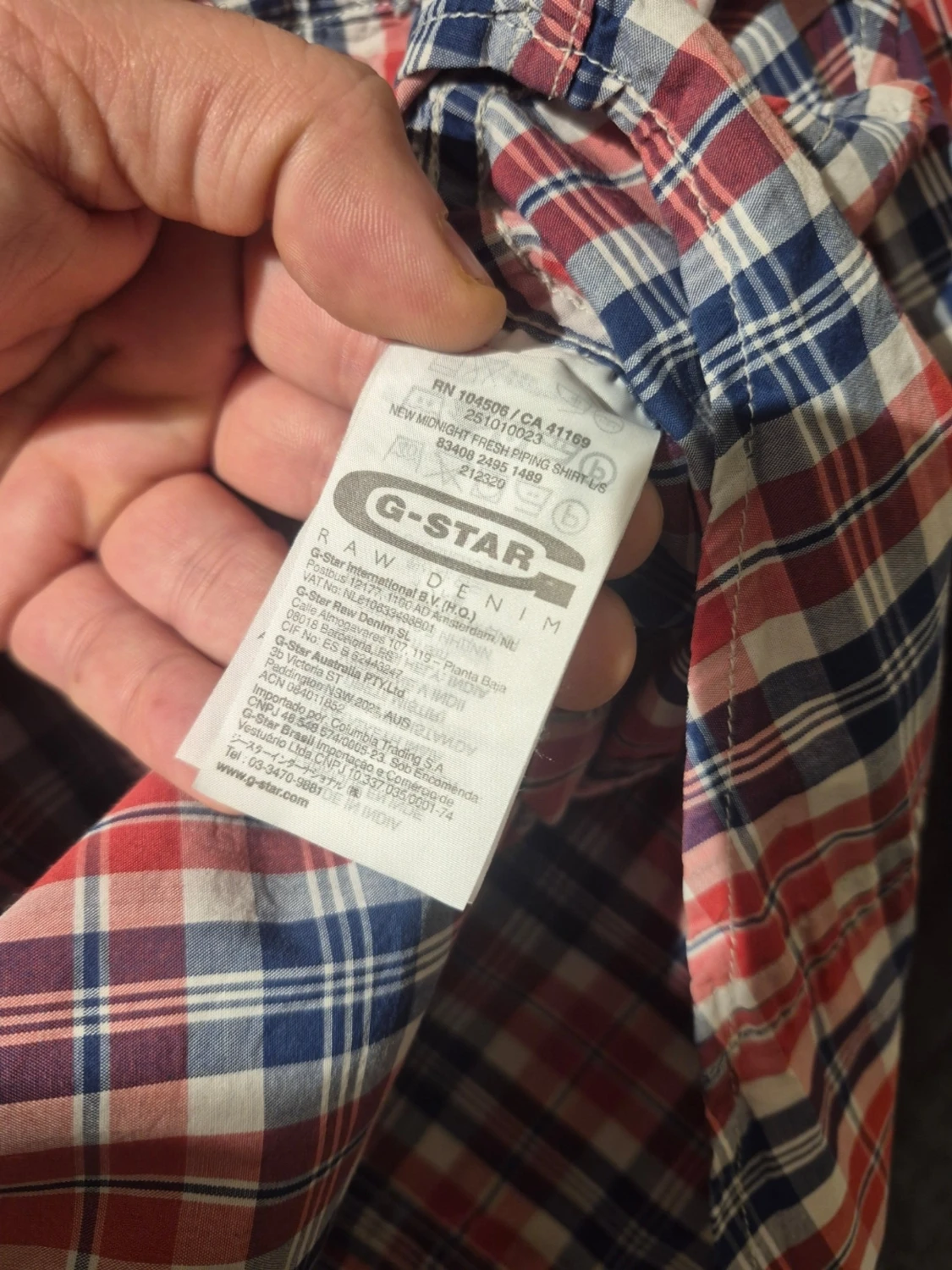 Rutig skjorta från G-Star RAW XL - 6