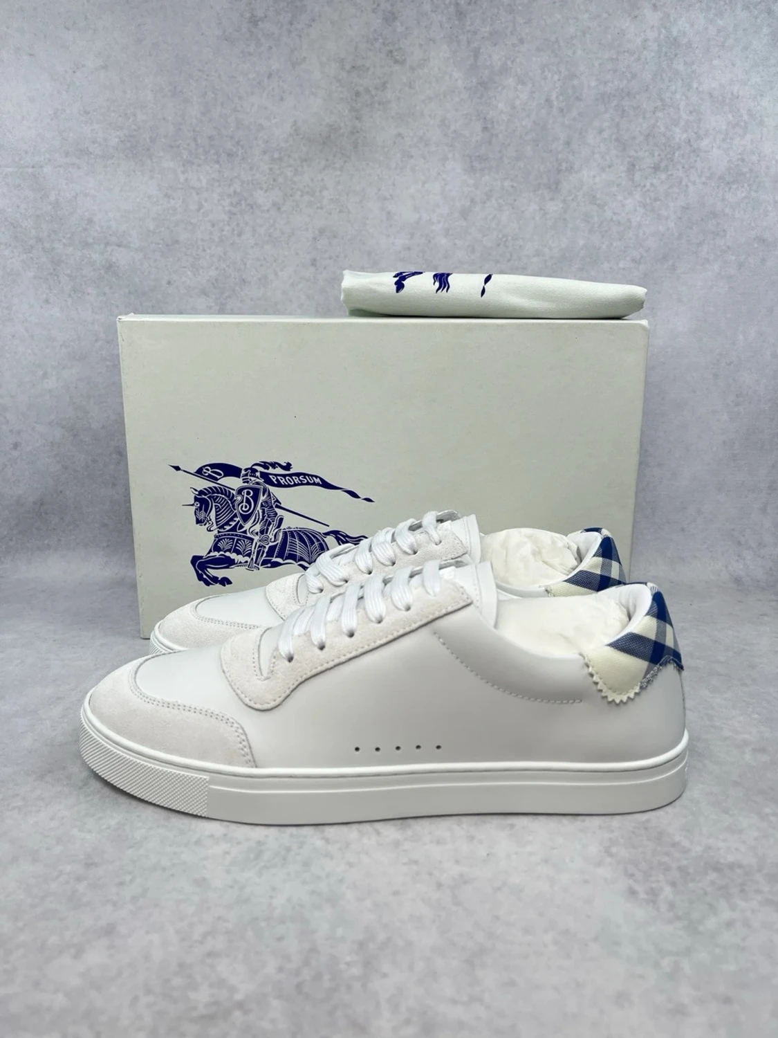 Burberry checked sneakers  - 3