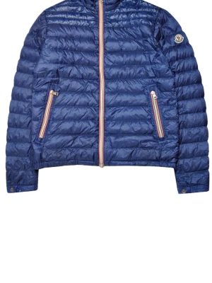 Blå Moncler dunjacka med dragkedja - Själv klart äkta, storlek S. Den har några år på nacken 