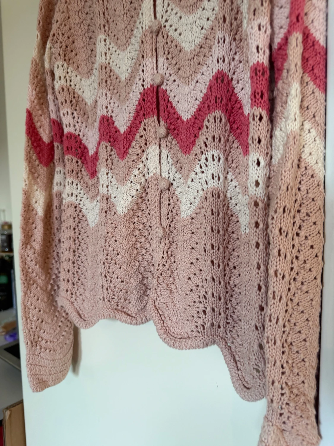 Rosa stickad polotröja Odd Molly - 5