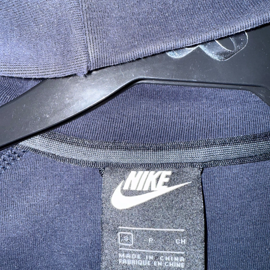 Mörk blå  Nike hoodie med dragkedja - 1