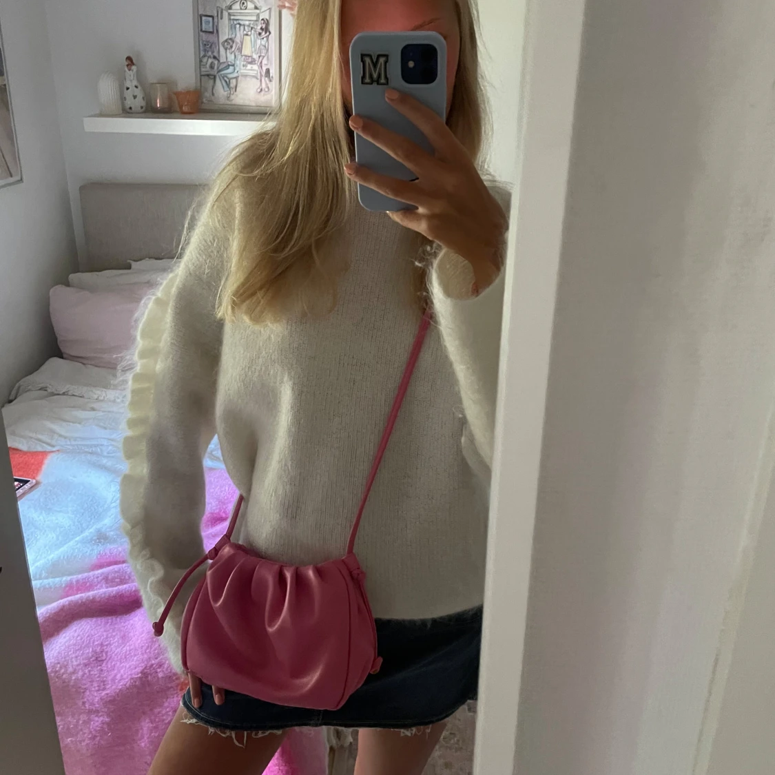 Rosa axelväska  - 1