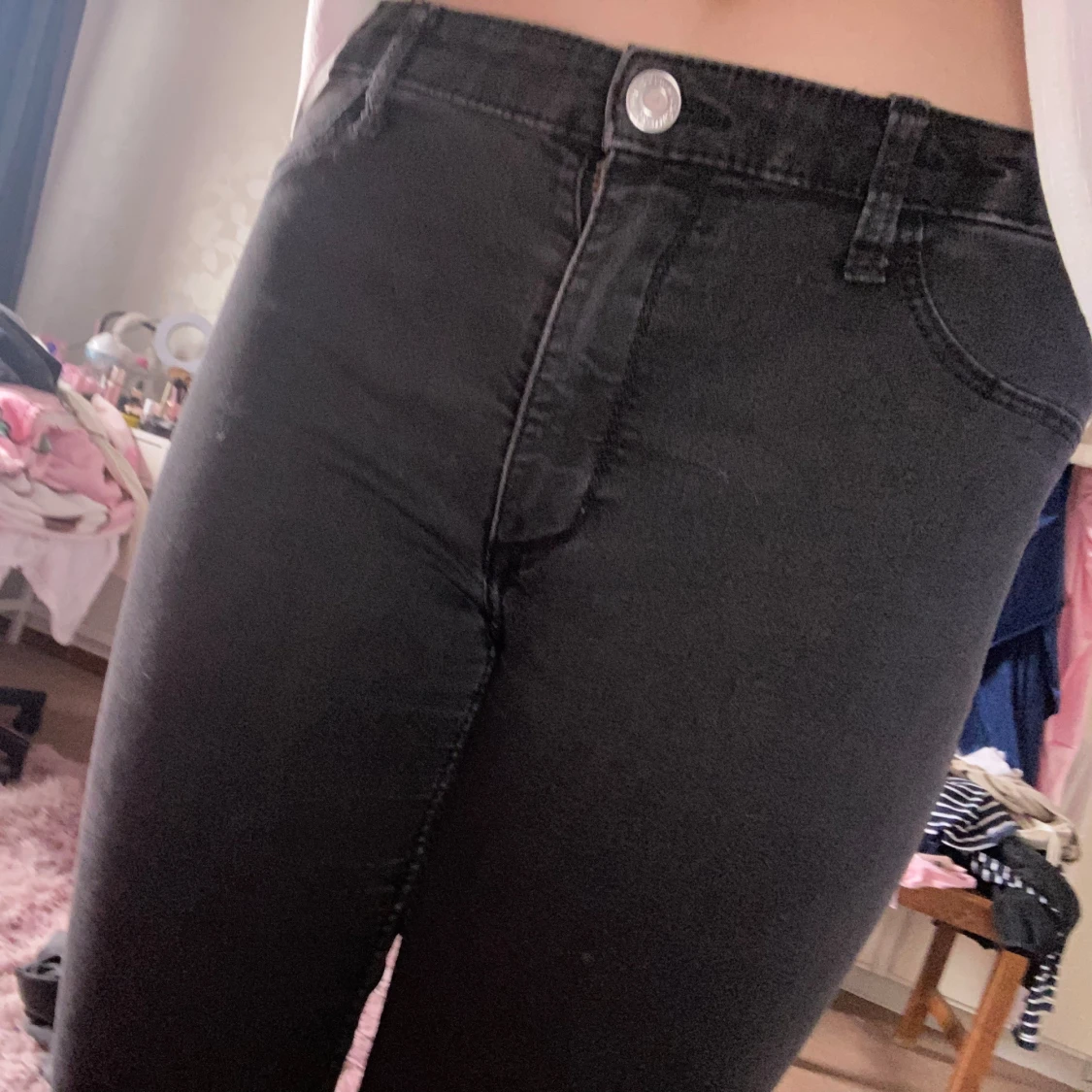 Svarta flare jeans från H&M - 3