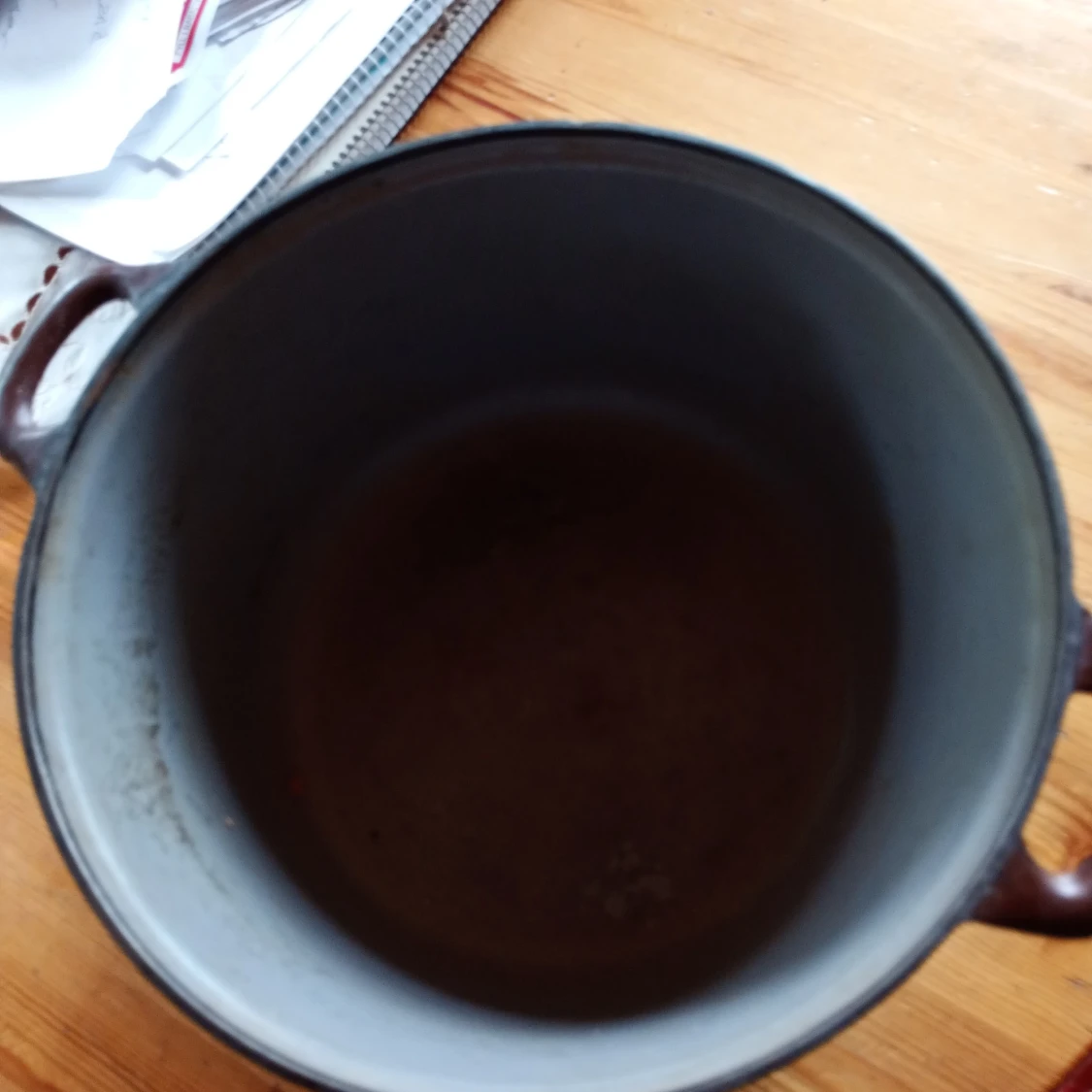 Äldre Gjutjärnsgryta utan lock 26 cm stor  - 1