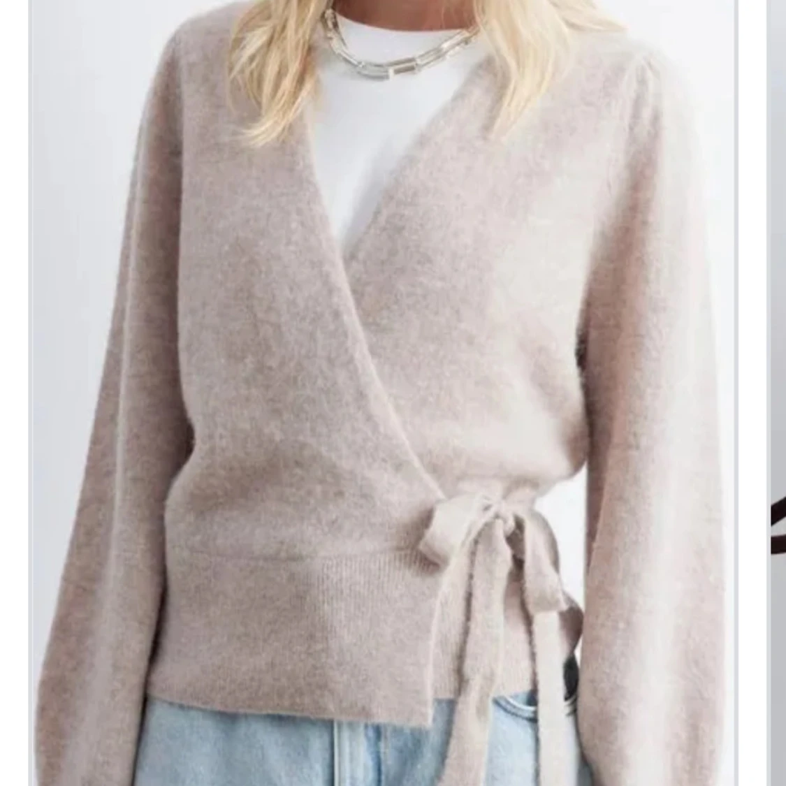 Beige knytkofta/omlottkofta Other stories - 2