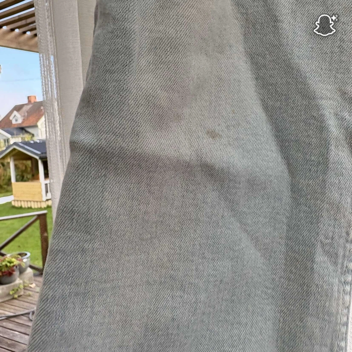 Ljusblå skinny jeans i denim - 1