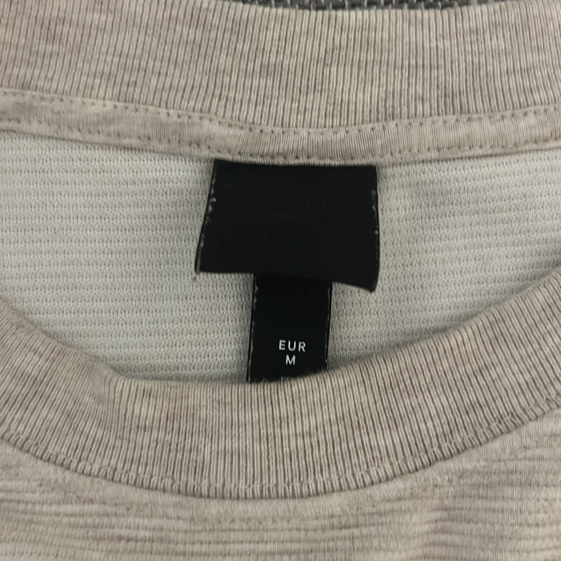 Beige sweatshirt i bomull, strl M - 2