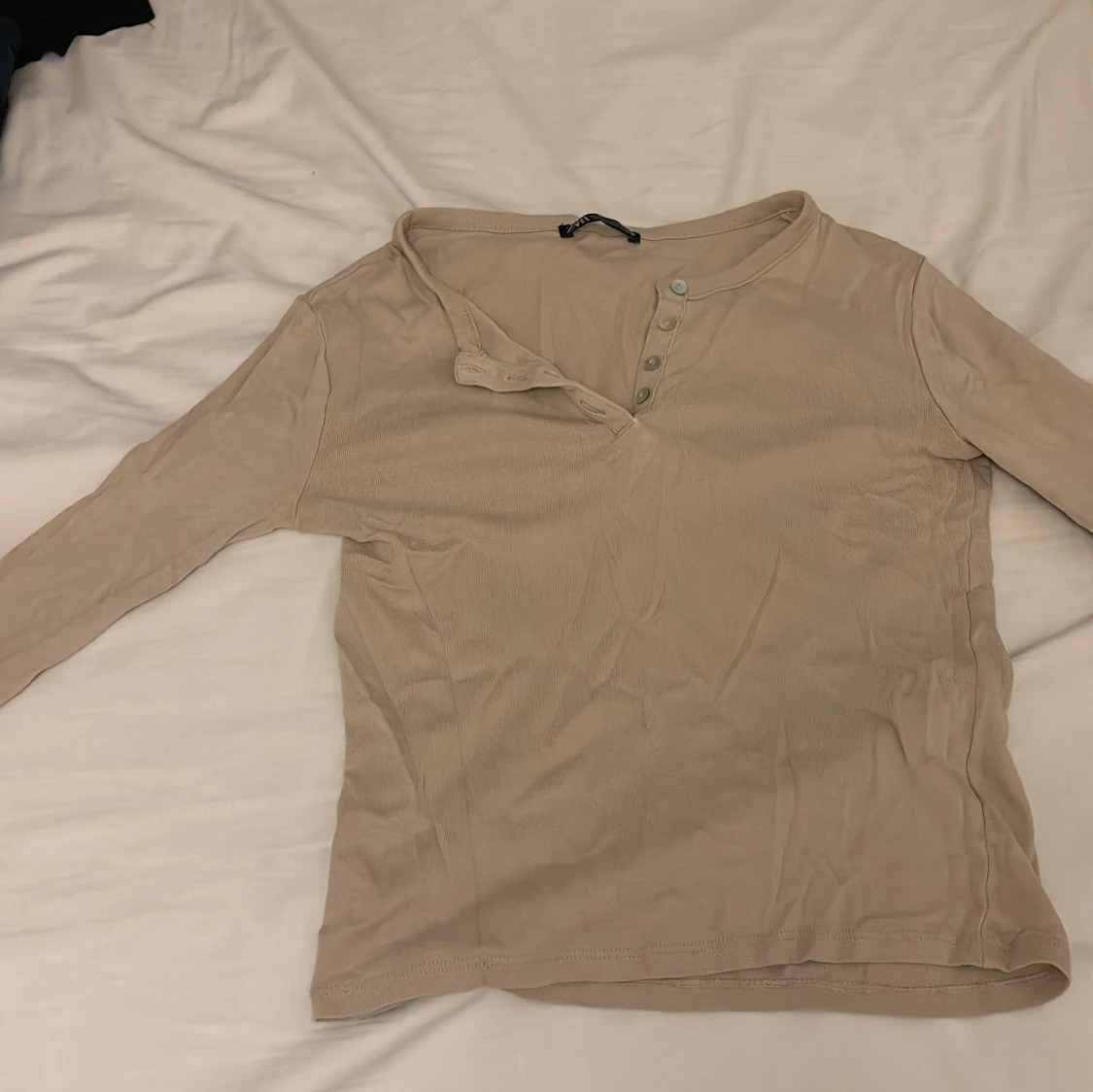 Beige långärmad topp från Zara